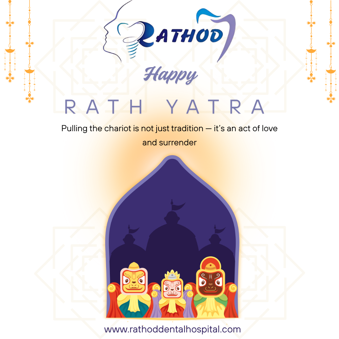  Happy Rath Yatra from Rathod Dental Hospital 