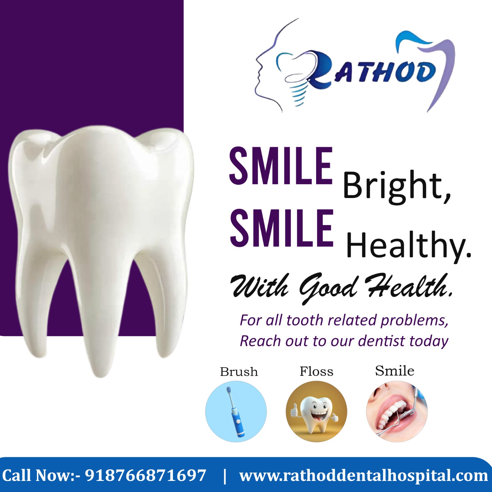 Smile Bright, Smile Healthy with Rathod Dental Hospital!